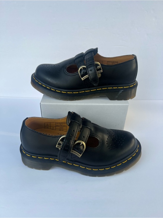 Dr. Martens Shoes - Dr Martens Smooth Leather Mary Jane Black Shoes Sz 6 W